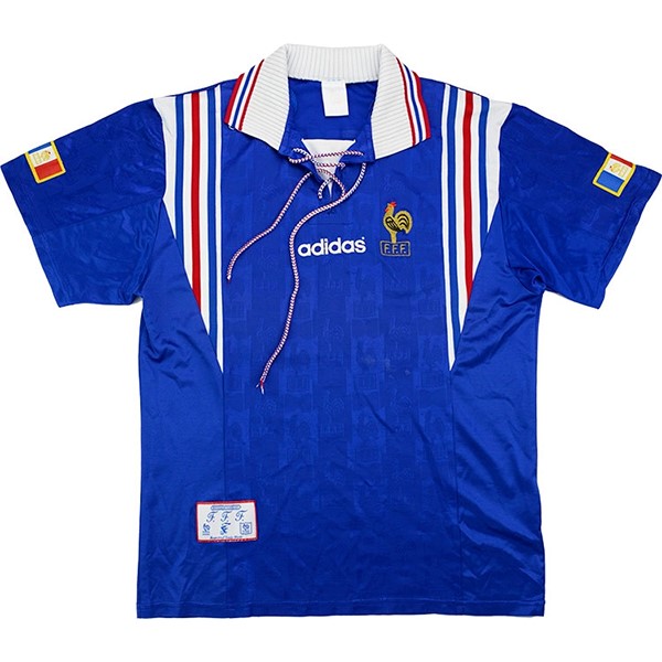Authentic Camiseta Francia 1ª Retro 1996 Azul